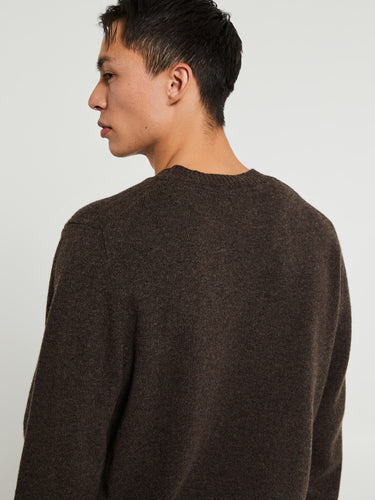 Norse Projects - Standard Merino Lambswool Sweater in Brown
