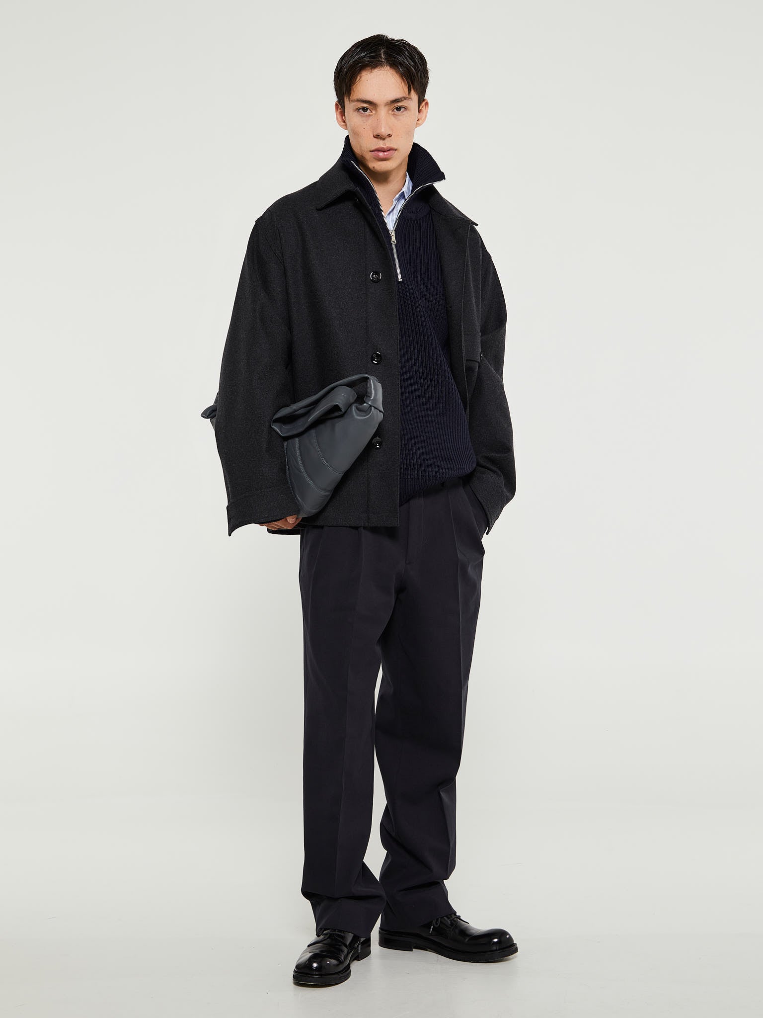 Norse Projects - Benn Relaxed Pleated Trousers in Black