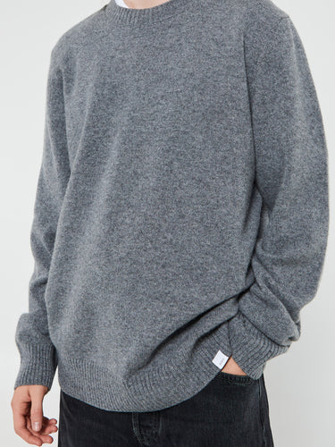 Norse Projects - Standard Merino Lambswool Sweater in Grey Melange