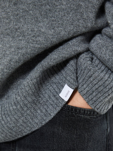 Norse Projects - Standard Merino Lambswool Sweater in Grey Melange