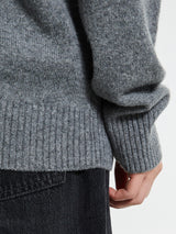 Norse Projects - Standard Merino Lambswool Sweater in Grey Melange