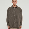 Norse Projects - Mo Check Oversized Shirt in Taupe