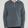 Norse Projects - Rasmus Relaxed Brushed Polo in Mouse Grey