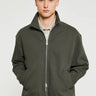 Norse Projects - Bjorn Relaxed Organic Loopback Track Jacket in Black Olive