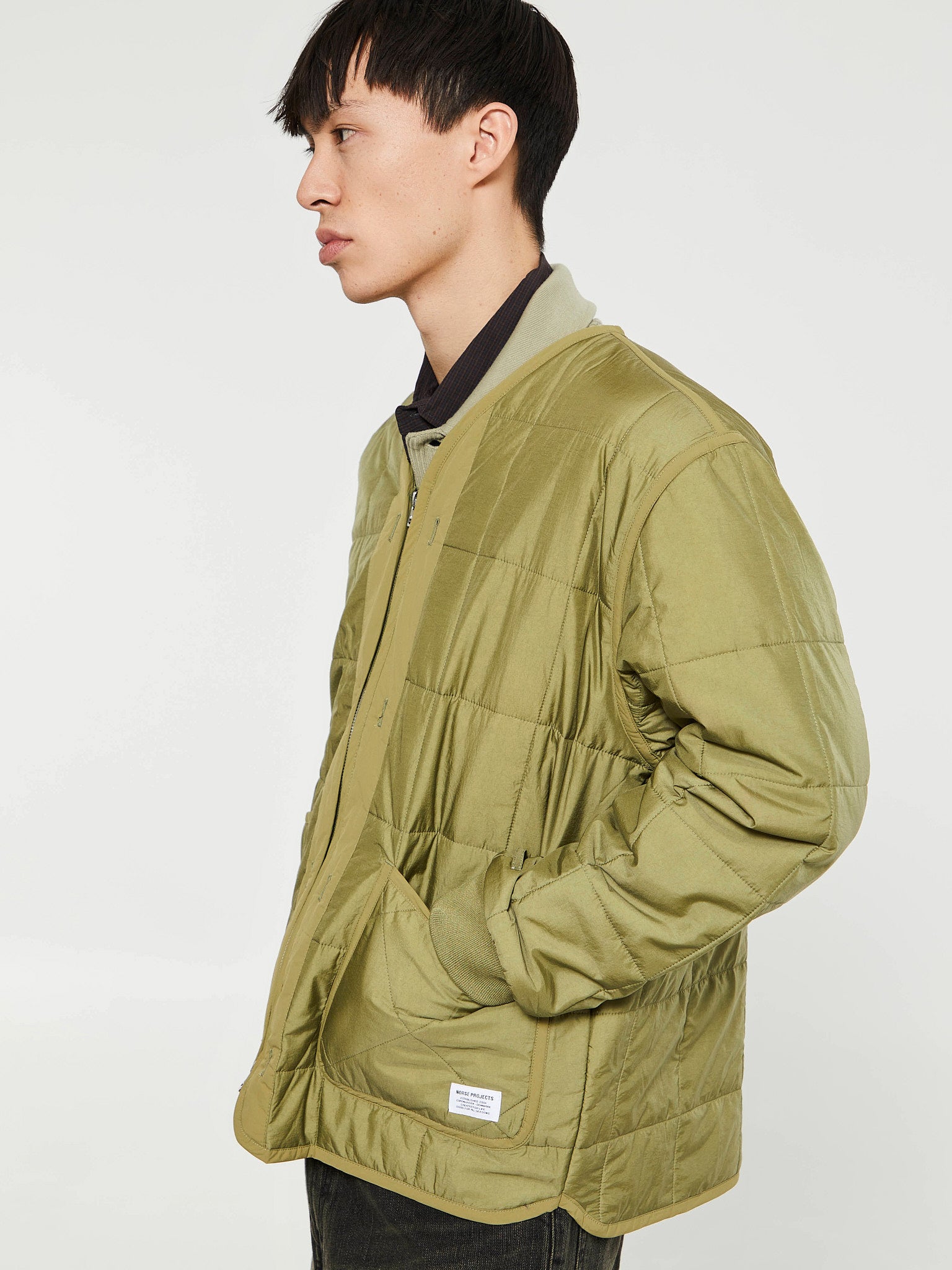 Norse Projects - Military Liner Jacket in Moss Green