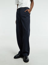 Norse Projects - Ragnar Cotton Wool Twill Trousers in Dark Navy