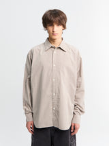Norse Projects - Ole Oversized Poplin Check Shirt in Walnut