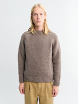 Norse Projects - Birger Wool Raglan Pullover in Walnut