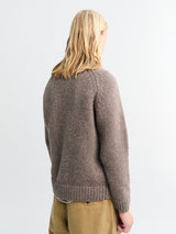 Norse Projects - Birger Wool Raglan Pullover in Walnut
