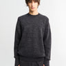 Norse Projects - Henning Cotton Wool Rib Sweater in Dark Grey Melange