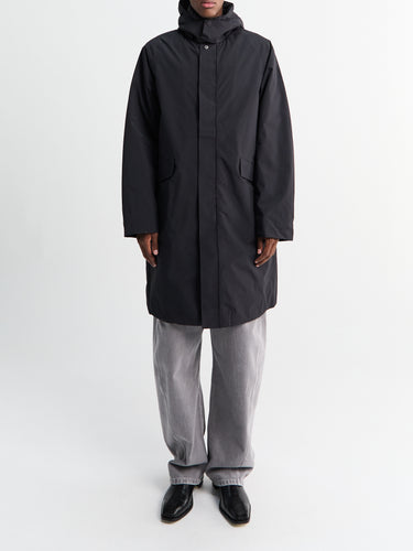 Norse Projects - Vargo 2.0 Gore-Tex Windstopper Hooded Raglan Mac Jacket in Black
