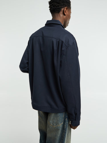 Norse Projects - Marcus Cotton Wool Twill Jacket in Dark Navy