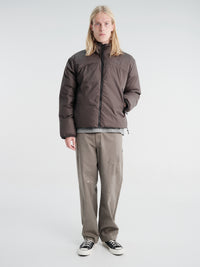 The North Face - Men's Pertex Nuptse Reversible Jacket in Lead TNF Black