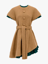 Nicklas Skovgaard - Diana Dress in Tan & Turquoise