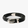 Our Legacy - 2 cm Bullet Chain Belt in Black Leather