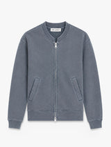 Our Legacy - Rift Zip Sweatshirt in Relic Plum Star Fleece