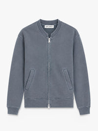 Our Legacy - Rift Zip Sweatshirt in Relic Plum Star Fleece