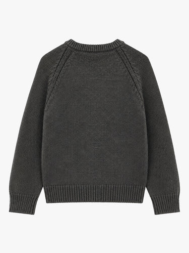 Our Legacy - Shore Henley in Charcoal Dry Merino Wool