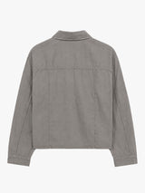 Our Legacy - Sift Zip Shirt in Warm Gravel Warmth Viscose