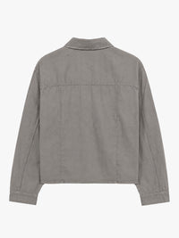 Our Legacy - Sift Zip Shirt in Warm Gravel Warmth Viscose