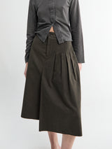 Our Legacy - Origami Skirt in Antique Mudd Coated Sateen