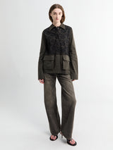 Our Legacy - Split Jacket in Antique Mudd Coated Sateen