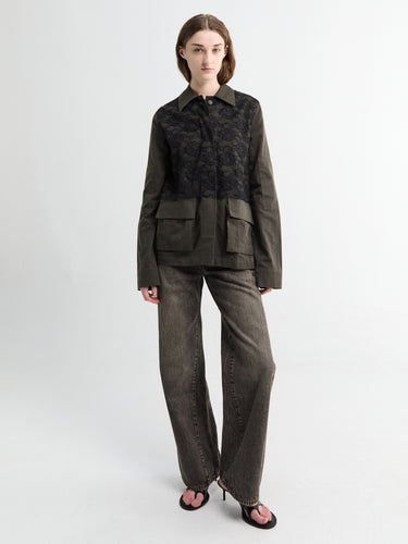 Our Legacy - Split Jacket in Antique Mudd Coated Sateen
