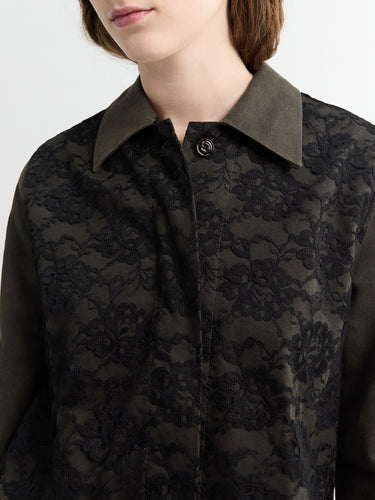 Our Legacy - Split Jacket in Antique Mudd Coated Sateen