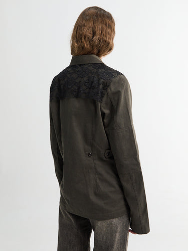 Our Legacy - Split Jacket in Antique Mudd Coated Sateen