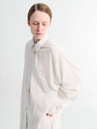 Our Legacy - Strand Shirt in Sasso Stripe Lyocool