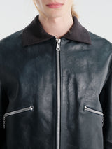 Our Legacy - Mini Bomber in Station Blue Pliable Bovine