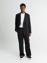 Our Legacy - Borrowed Chino in Black Panama Wool