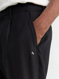 Our Legacy - Borrowed Chino in Black Panama Wool