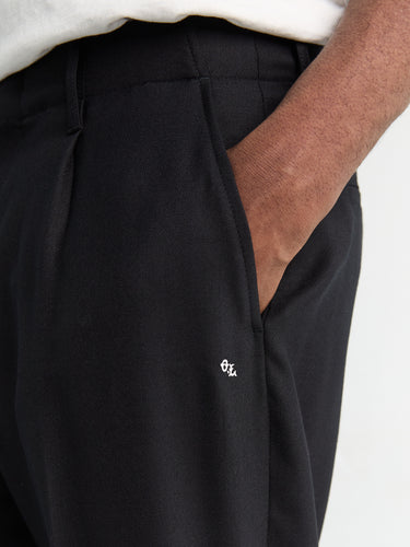 Our Legacy - Borrowed Chino in Black Panama Wool