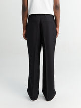 Our Legacy - Borrowed Chino in Black Panama Wool