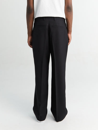 Our Legacy - Borrowed Chino in Black Panama Wool