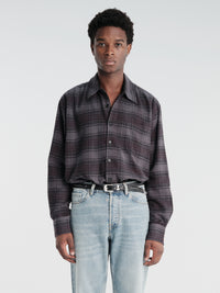 Our Legacy - Above Shirt in Faded Nocturne Check Flannel