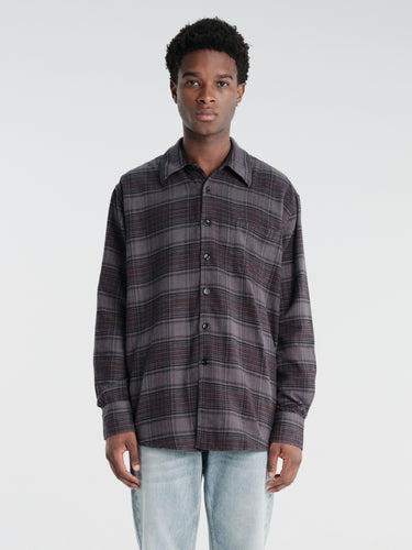 Our Legacy - Above Shirt in Faded Nocturne Check Flannel