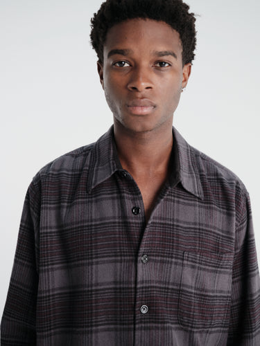 Our Legacy - Above Shirt in Faded Nocturne Check Flannel