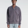 Our Legacy - Rift Zip Sweatshirt in Relic Plum Star Fleece