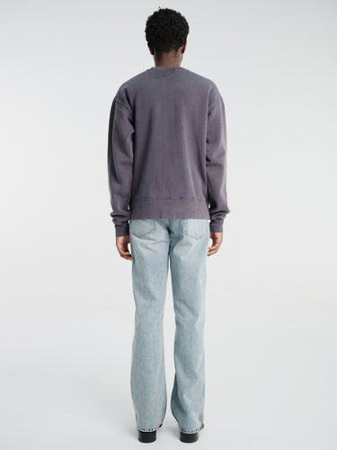 Our Legacy - Rift Zip Sweatshirt in Relic Plum Star Fleece