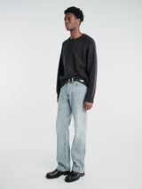Our Legacy - Shore Henley in Charcoal Dry Merino Wool