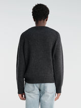 Our Legacy - Shore Henley in Charcoal Dry Merino Wool