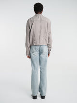 Our Legacy - Sift Zip Shirt in Warm Gravel Warmth Viscose