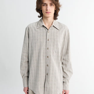 Our Legacy - Above Shirt in Sage Trail Check Dryline Weave