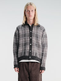 Our Legacy - Evening Polo in Grand Check Fuzzy Alpaca