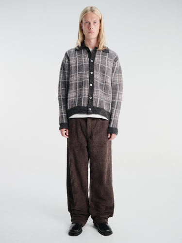 Our Legacy - Evening Polo in Grand Check Fuzzy Alpaca