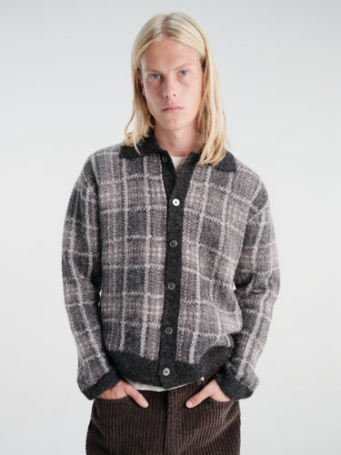 Our Legacy - Evening Polo in Grand Check Fuzzy Alpaca