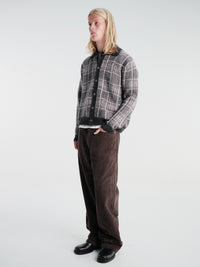 Our Legacy - Evening Polo in Grand Check Fuzzy Alpaca