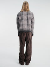 Our Legacy - Evening Polo in Grand Check Fuzzy Alpaca